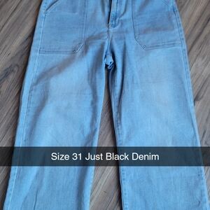 Just Black Light Blue Cropped Jeans